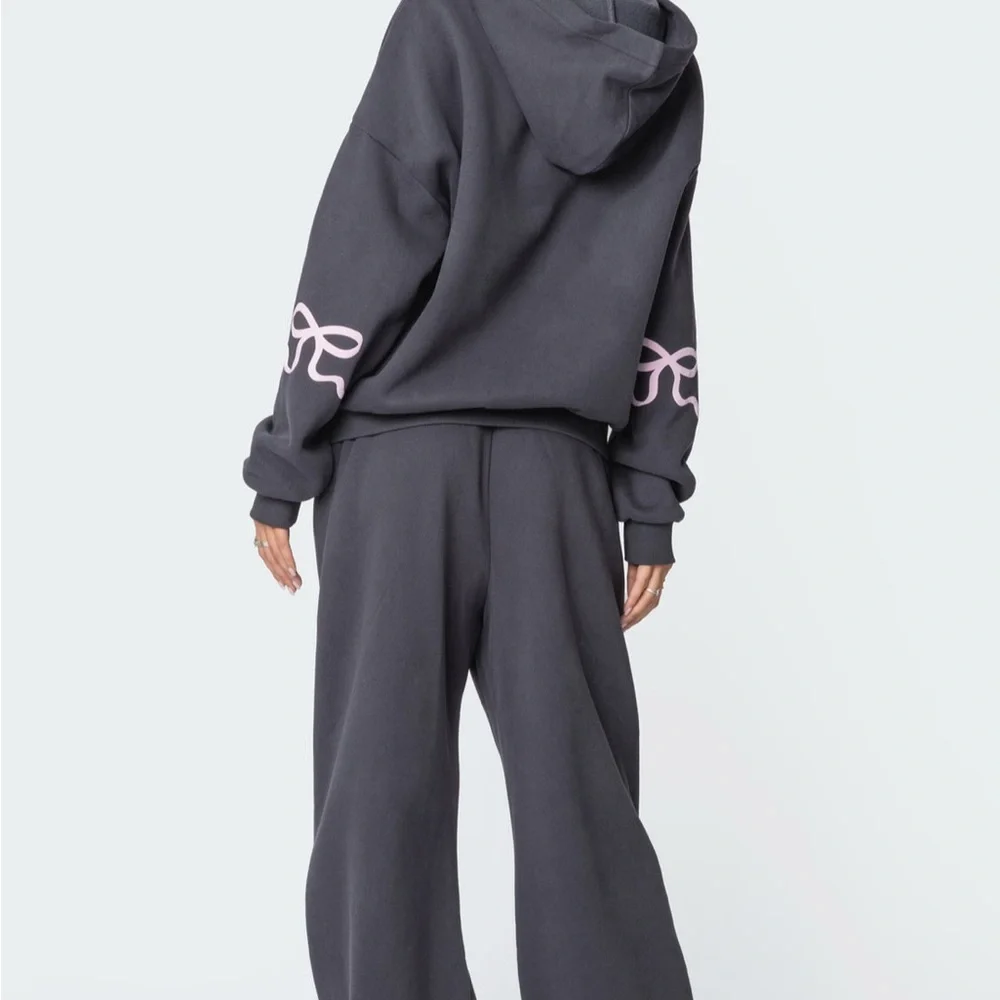 Edikted Gray Oversized Relaxed Hoodie - Picture 5 of 5
